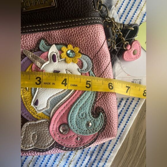 NEW CHALA  UNICORN PINK CELL PHONE CROSSBODY PURSE ADJUSTABLE STRAP - Picture 13 of 13